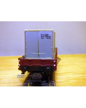 PIKO 5/6416-018, wagon plat chargé de 2 conteneurs  DR  neuf    BO 