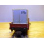 PIKO 5/6416-018, wagon plat chargé de 2 conteneurs  DR  neuf    BO 
