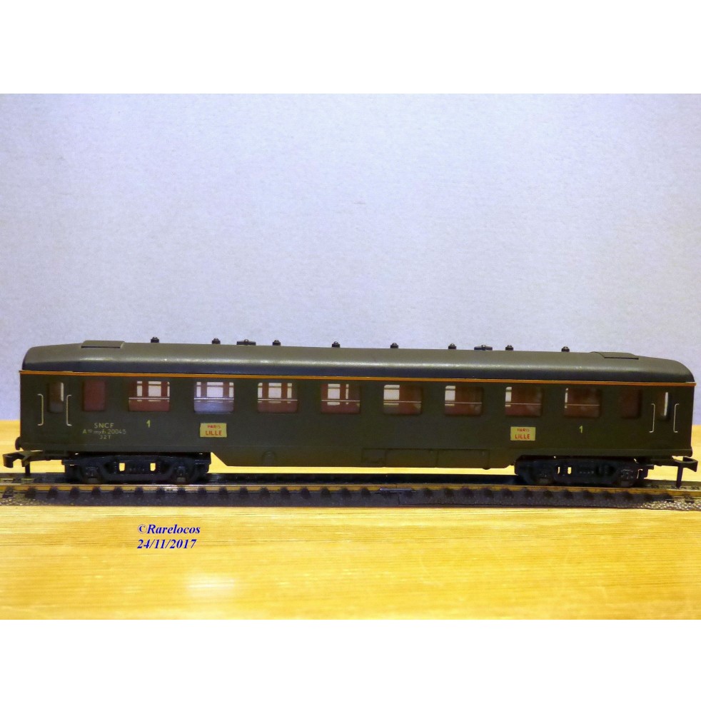 Lima HO HOrnby acHO voiture Paris Lille  1er classe SNCF réf.734 neuf Jouef Lima 