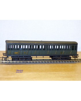 SMCF ???,  voiture de 2 Cl. courte B8t  à bogies   SNCF  BO
