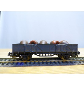 ELECTROTREN  1110, wagon tombereau  chargé d' amphores    RENFE  