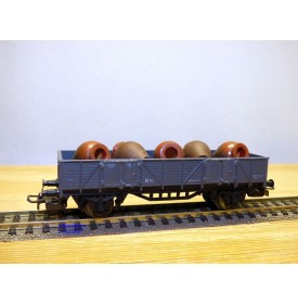 ELECTROTREN  1110, wagon tombereau  chargé d' amphores    RENFE  