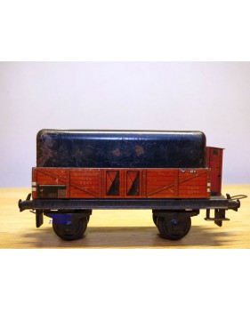 TRIX EXPRESS  20 / 76, wagon tombereau à guérite 