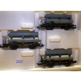TRIX 23915, coffret 3  wagons Gaswagen   Königlich Bayerische Staatsbahnen   K.B.Stb.  Neuf   BO