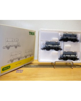 TRIX 23915, coffret 3  wagons Gaswagen   Königlich Bayerische Staatsbahnen   K.B.Stb.  Neuf   BO