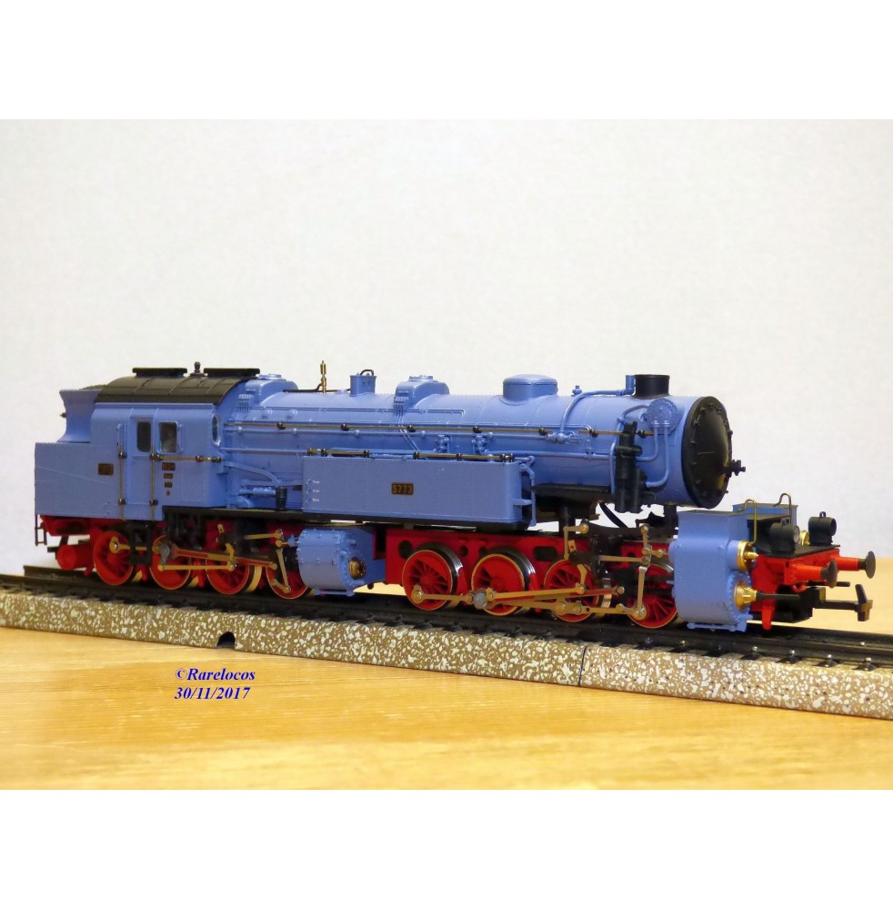 Rivarossi 1025,  locotender 040 + 040  T  Gt 4/4*2  K.B.Sts.B. N°: 5773  bleu pâle   DR   BO