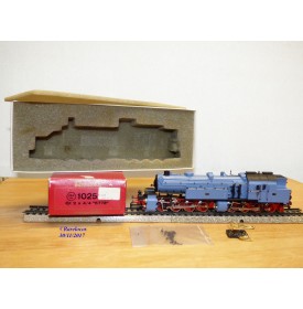 Rivarossi 1025,  locotender 040 + 040  T  Gt 4/4*2  K.B.Sts.B. N°: 5773  bleu pâle   DR   BO