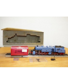 Rivarossi 1025,  locotender 040 + 040  T  Gt 4/4*2  K.B.Sts.B. N°: 5773  bleu pâle   DR   BO
