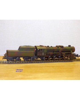 Liliput  852, train militaire Loco Decapod 150 Br 52 369 et 4 wagons  DRG   BO