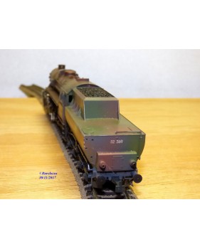 Liliput  852, train militaire Loco Decapod 150 Br 52 369 et 4 wagons  DRG   BO