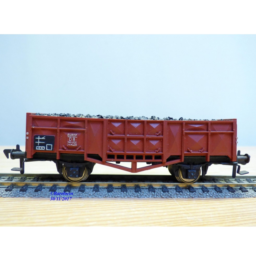 FLEISCHMANN 1455 S,  wagon tombereau chargé de ballast   DB   neuf   BO