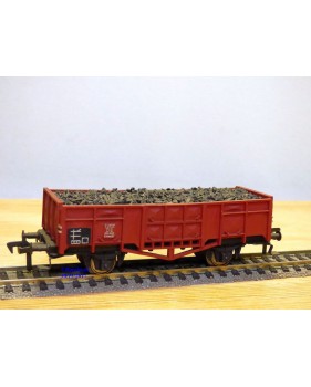 FLEISCHMANN 1455 S,  wagon tombereau chargé de ballast   DB   neuf   BO