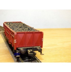 FLEISCHMANN 1455 S,  wagon tombereau chargé de ballast   DB   neuf   BO