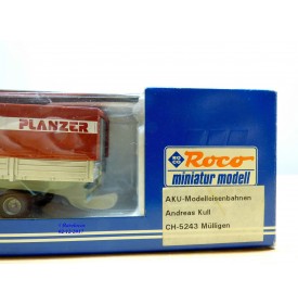 ROCO Minitanks / AKU 02404PL, Camion semi remorque VOLVO FL10  PLANZER      Neuf   BO  1/87  HO