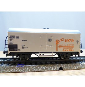 Märklin 79703 / 4415,  rare wagon couvert réfrigérant type Ichqrs 377 DB  MEA  CALF.FLA.CHAPTERS  1979 Neuf  BO