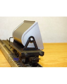 Märklin métal 4617 Wagon surbaissé EVS DB BO
