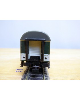 RÖWA 2304 wagon plat chargé de 2 conteneurs LESAGE  DB BO 