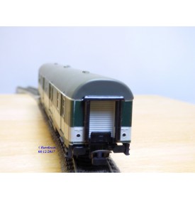 RÖWA 2304 wagon plat chargé de 2 conteneurs LESAGE  DB BO 
