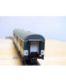 RÖWA 2304 wagon plat chargé de 2 conteneurs LESAGE  DB BO 