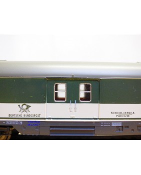 RÖWA 2304 wagon plat chargé de 2 conteneurs LESAGE  DB BO 