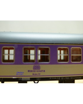 RÖWA 2304 wagon plat chargé de 2 conteneurs LESAGE  DB BO 