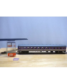 RÖWA 2304 wagon plat chargé de 2 conteneurs LESAGE  DB BO 