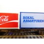 RÖWA 2305, wagon plat porte conteneur  ROKAL  COCA COLA     DB     BO