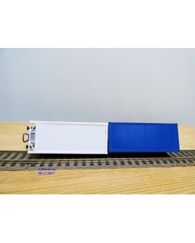 RÖWA 2304 wagon plat chargé de 2 conteneurs LESAGE  DB BO 