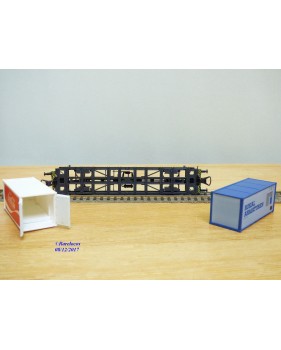 RÖWA 2305, wagon plat porte conteneur  ROKAL  COCA COLA     DB     BO