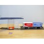 RÖWA 2305, wagon plat porte conteneur  ROKAL  COCA COLA     DB     BO