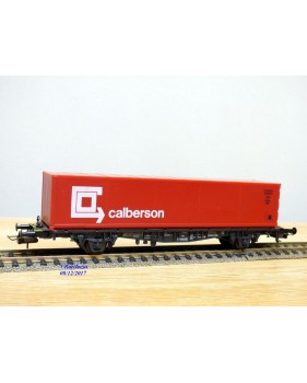 RÖWA 2304 wagon plat chargé de 2 conteneurs LESAGE  DB BO 