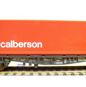 RÖWA 2304 wagon plat chargé de 2 conteneurs LESAGE  DB BO 