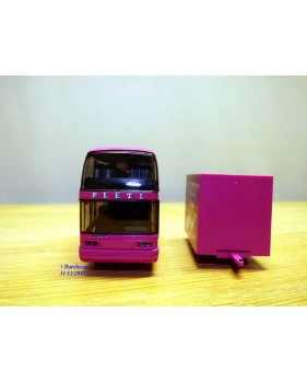 Rietze 80081 , autocar  NEOPLAN Skyliner et remorque  PLETL   Neuf   BO