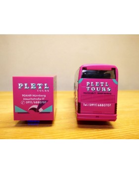 Rietze 80081 , autocar  NEOPLAN Skyliner et remorque  PLETL   Neuf   BO