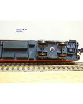 LILIPUT ancien 201 wagon plat chargé de 4 conteneurs ( cadres)  NS  BO