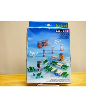 KIBRI  8608, ensemble de mobilier et vélos     Neuf   1/87   HO  BO