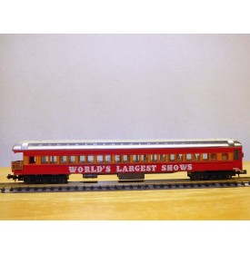 LIMA 380 / 8632, voiture de queue à plate forme d' observation (heavyweight  observation car )   World's largest shows    BO   N