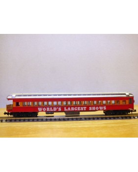 LIMA 380 / 8632, voiture de queue à plate forme d' observation (heavyweight  observation car )   World's largest shows    BO   N