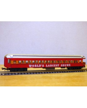 LIMA 380 / 8632, voiture de queue à plate forme d' observation (heavyweight  observation car )   World's largest shows    BO   N
