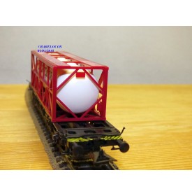 RÖWA 2324, wagon plat porte conteneur   EHRHARDT  SPEDITION    DB     neuf    BO