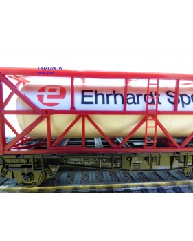 RÖWA 2324, wagon plat porte conteneur   EHRHARDT  SPEDITION    DB     neuf    BO