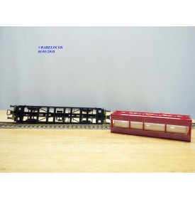 RÖWA 2324, wagon plat porte conteneur   EHRHARDT  SPEDITION    DB     neuf    BO