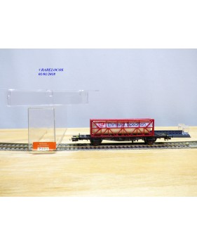 RÖWA 2324, wagon plat porte conteneur   EHRHARDT  SPEDITION    DB     neuf    BO