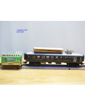 MÄRKLIN  4016 , voiture restaurant allégée à pantographe  SBB   avec éclairage intérieur   BO