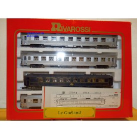 RIVAROSSI "véro" 3613 , coffret " Le Goëland " 4 voitures   SNCF et CIWL   neuf   BO