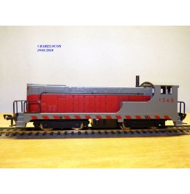 FLEISCHMANN 1340 C, loco diesel Baldwin gris et orange  1340  