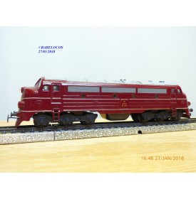 LONG 500, locomotive diesel A1A A1A  NOHAB série My  N° 1101   DSB   BO