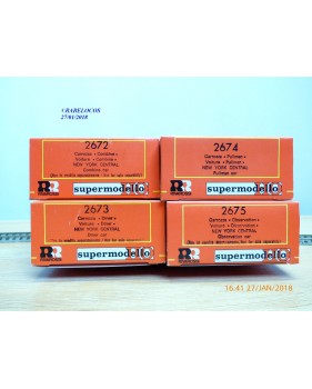 RIVAROSSI "véro" 2676, coffret 4 voitures heavyweight  NYC   20 th Century Limited  neuf   BO