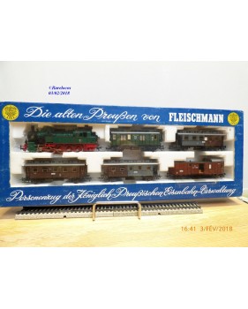 FLEISCHMANN ( pour Märklin ) 4881, coffret   Personenzug der  Preussischen Staatsbahnen KPEV     BO