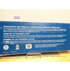 FLEISCHMANN ( pour Märklin ) 4881, coffret   Personenzug der  Preussischen Staatsbahnen KPEV     BO